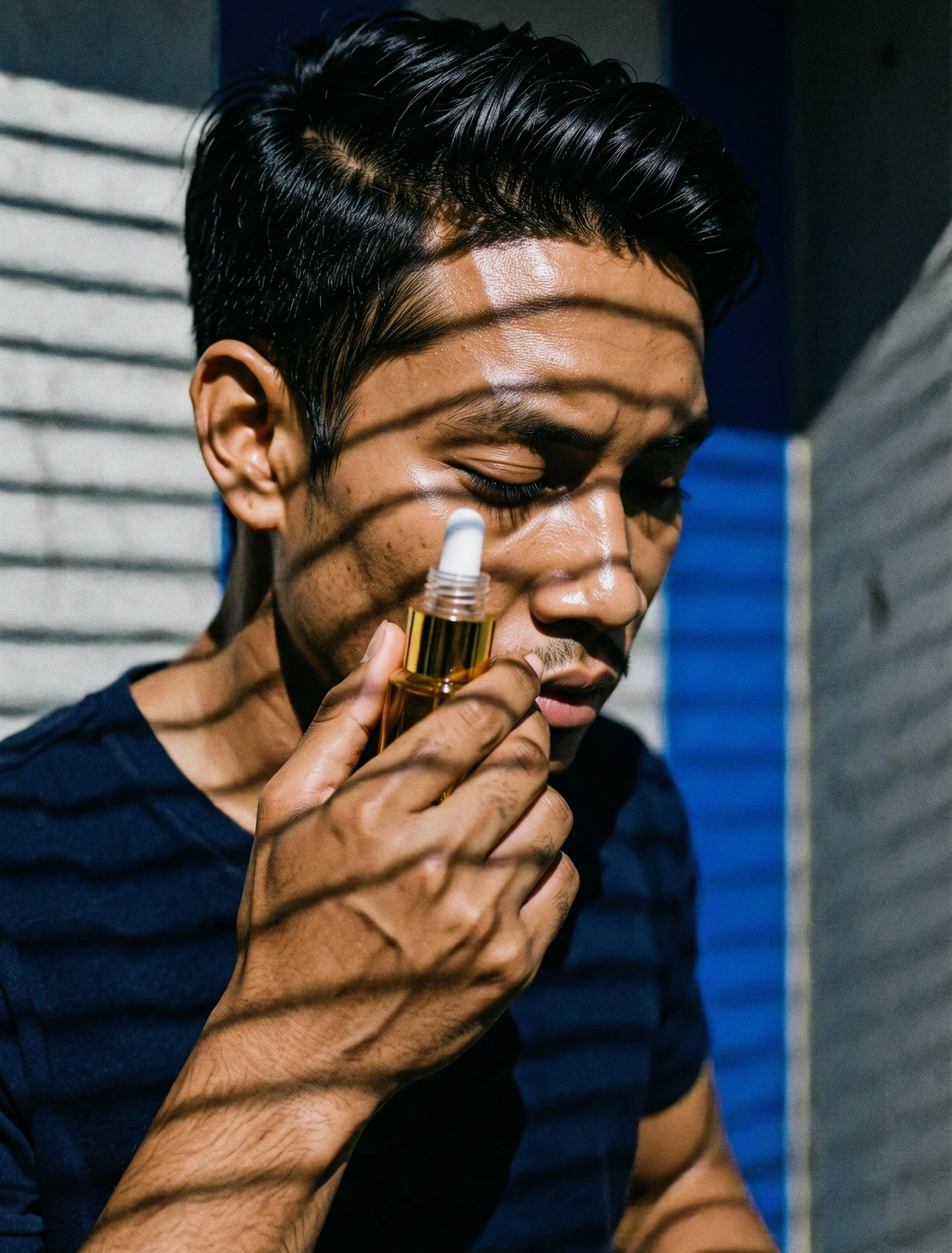 Stylized urban male portrait